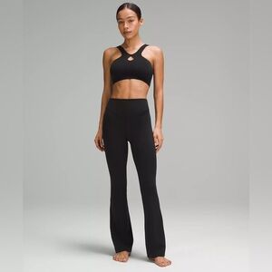 Set of Two Gray/Black Lululemon Wunder Under SmoothCover High-Rise Flared Pant